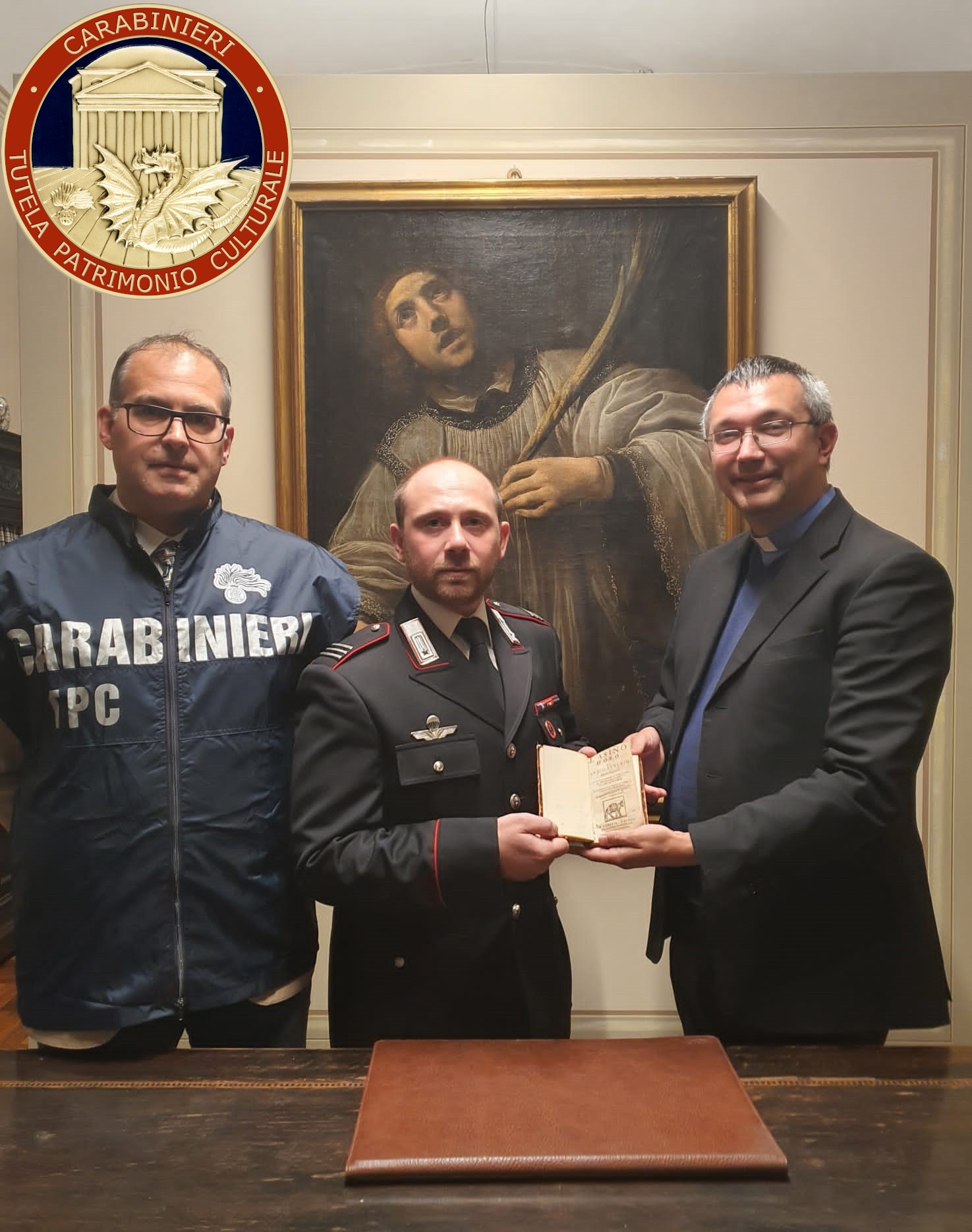 Il Comando Carabinieri Tutela Patrimonio Culturale Restituisce Il Libro