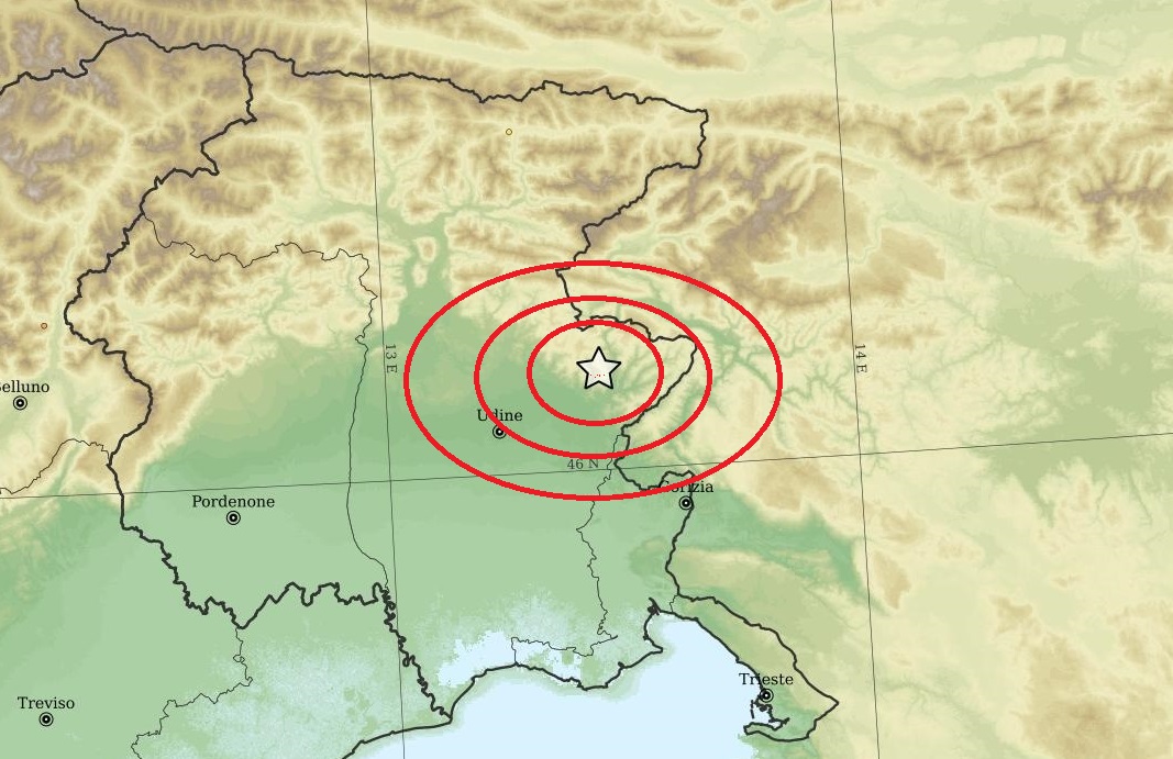 Scossa Tellurica Nel Cividalese. 3,2 La Magnitudo. L'evento è Stato ...